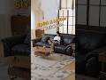 Explore the Stylish Black Leather Couch #sofa #couch #BlackLeatherCouch