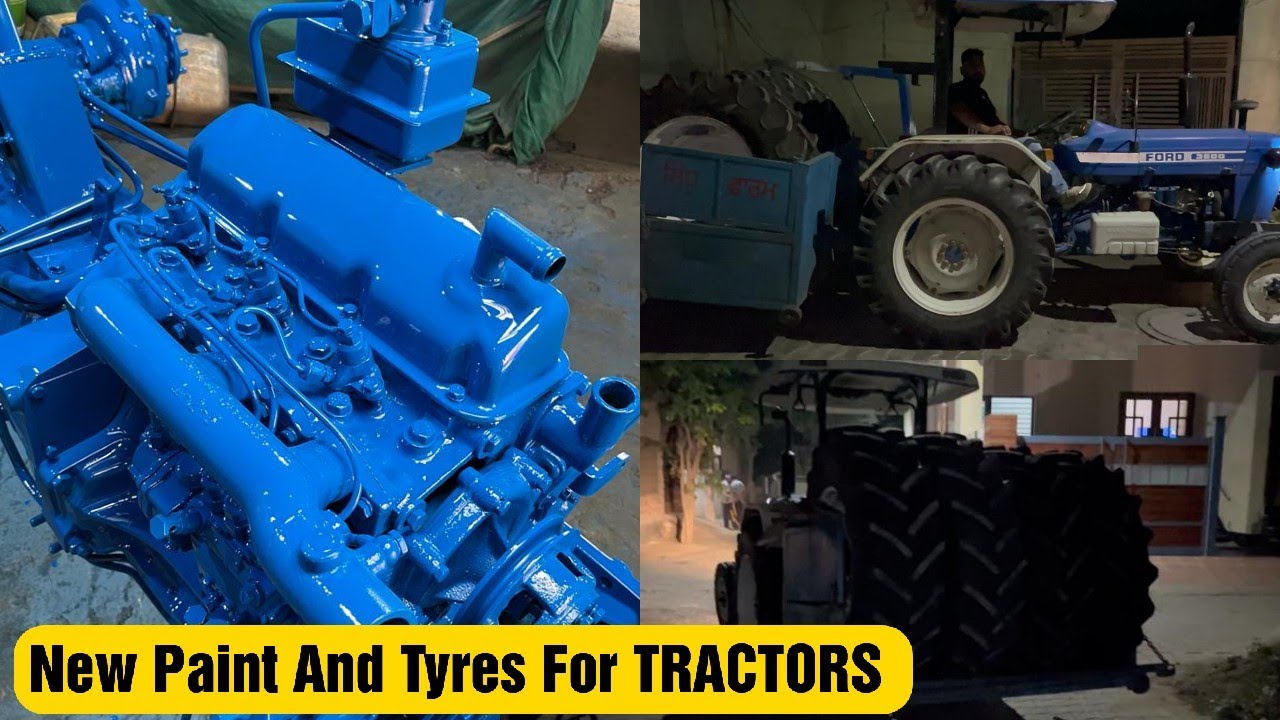 New Tyres For Ford 3600 Tractor Paint Done Ford 3600 Modifications
