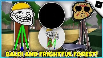 How to get "BALDI" AND "FRIGHTFUL FOREST" BADGES in Troll Face RP (BETA) - ROBLOX