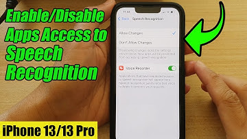 iPhone 13/13 Pro: How to Enable/Disable Apps Access to Speech Recognition