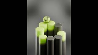 Geometry Proximity Loop made in Geometry Nodes | Blender 3D Animation #shorts