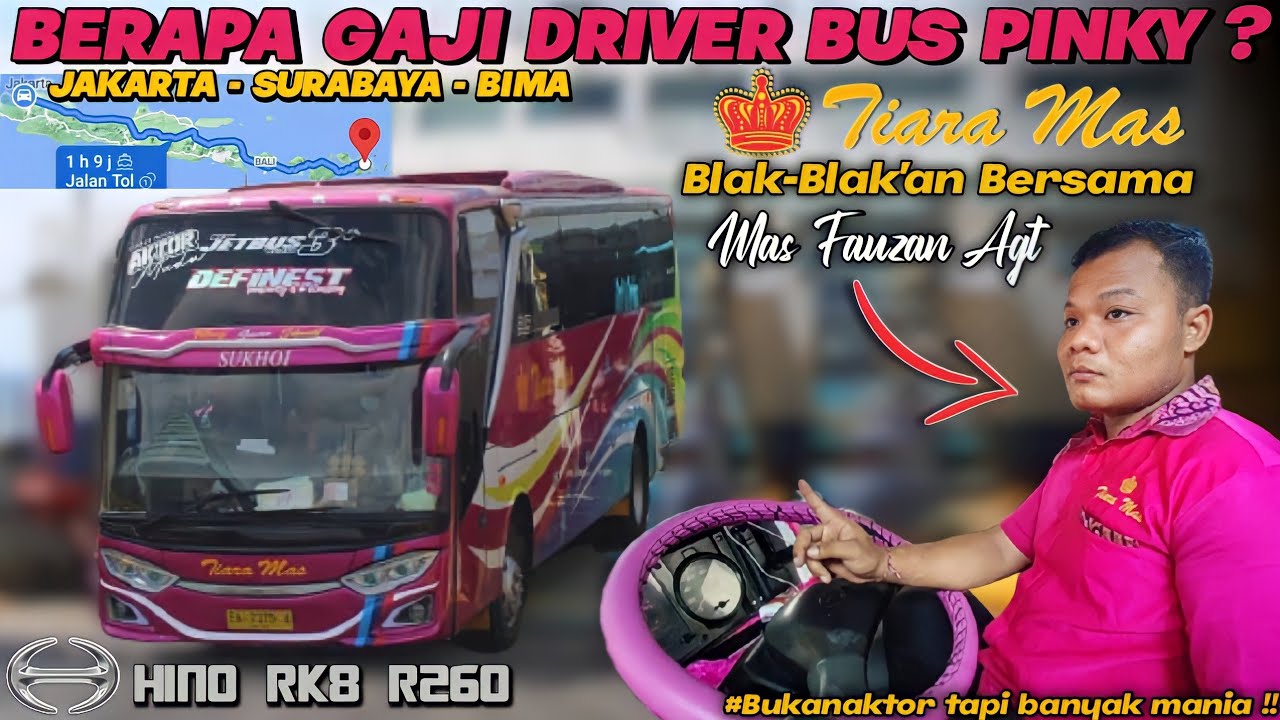 BLAK - BLAK AN BERSAMA DRIVER BUS PINKY ( TIARA MAS )❗JAWABAN MAS FAUZAN SOAL GAJI BIKIN MLONGO 😱❓