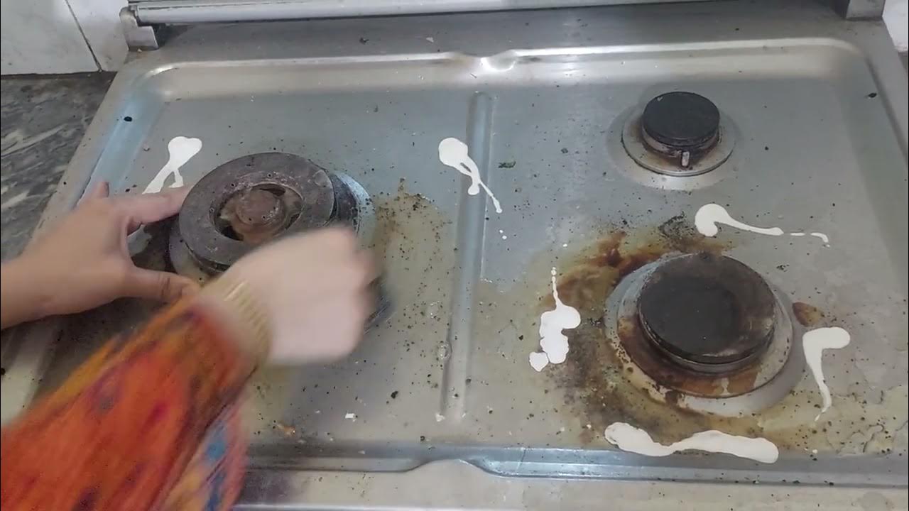 How to clean gas burner at home Cooking range cleaning easy tips