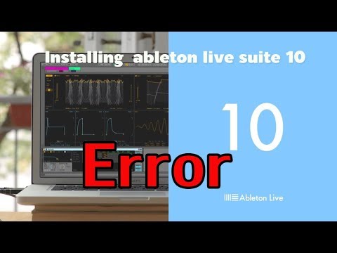 Installing ableton live suite 10.0.1