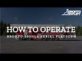 How to operate a Bronto F90HLA aerial platform