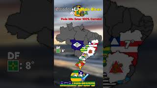 Estados +DF Mais Ricos do Brasil Ib:Viemenzes Mapping || #geografia #mapping#map#geography#mapper