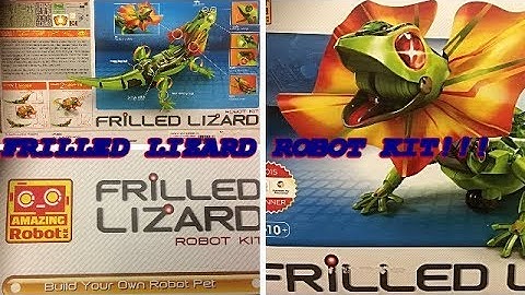UNBOXING: FRILLED LIZARD ROBOT KIT(build your own robot pet)