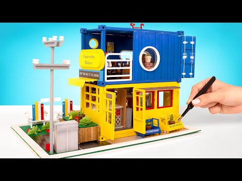 Video Tự Làm Quán Cà Phê Bên Đường | Bộ Nhà Búp Bê - youtube