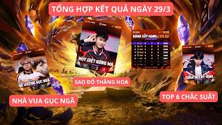 Tổng hợp ngày thi đấu 29/3 DTDV mùa xuân 2026