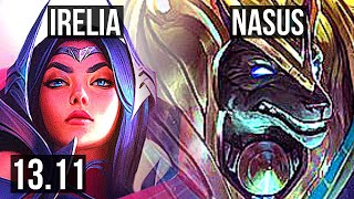 IRELIA vs NASUS (TOP) | 300+ games, 7/3/8 | KR Grandmaster | 13.11