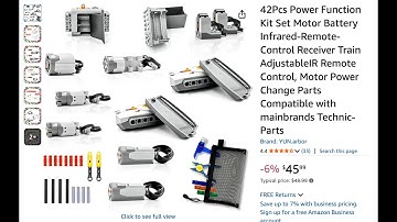 Unboxing! Power Functions: Motors, IR Remotes, LED, Battery Boxes, Tools (42 pieces) Works w/ Lego