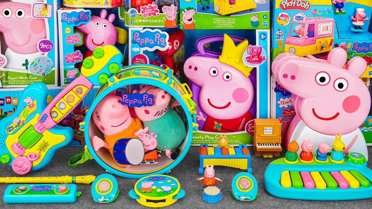 Toy Topic 92 Minutes Satisfying with Unboxing Cute Peppa Pig Toys Collection ASMR ...