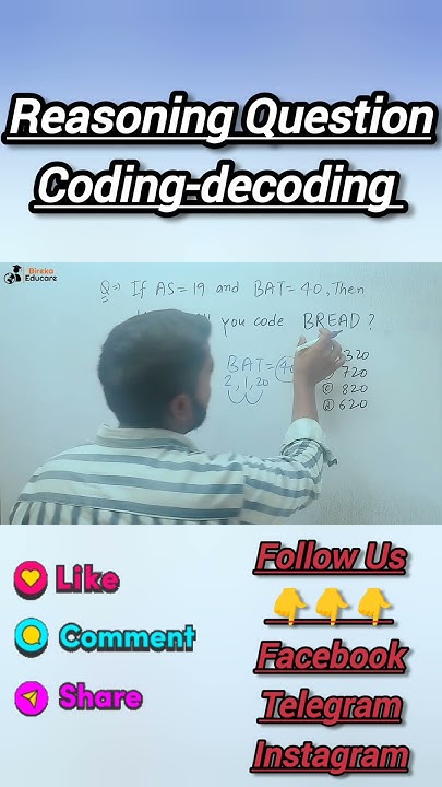 Reasoning Question Coding Decoding #coding #decoding - YouTube