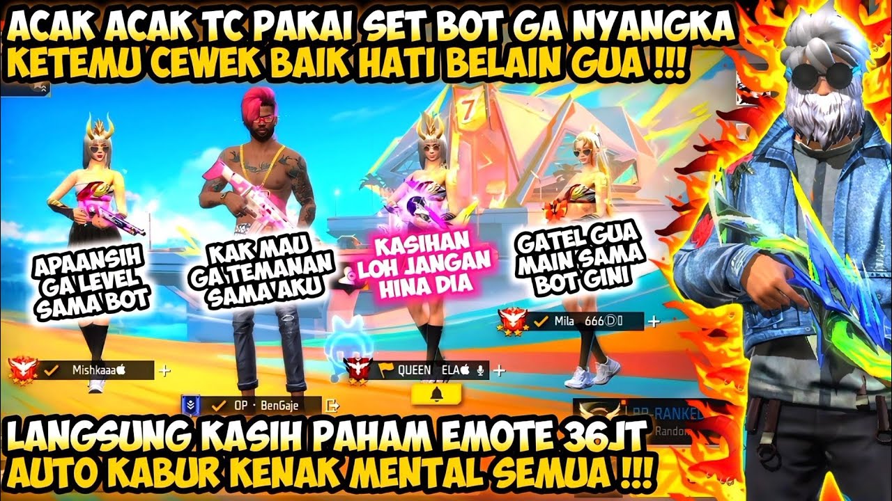ACAK ACAK TEAM CODE PAKAI SET BOT GA NYANGKA KETEMU CEWE BAIK HATI BELAIN GUA😭AUTO KASIH PAHAM 36JT🔥