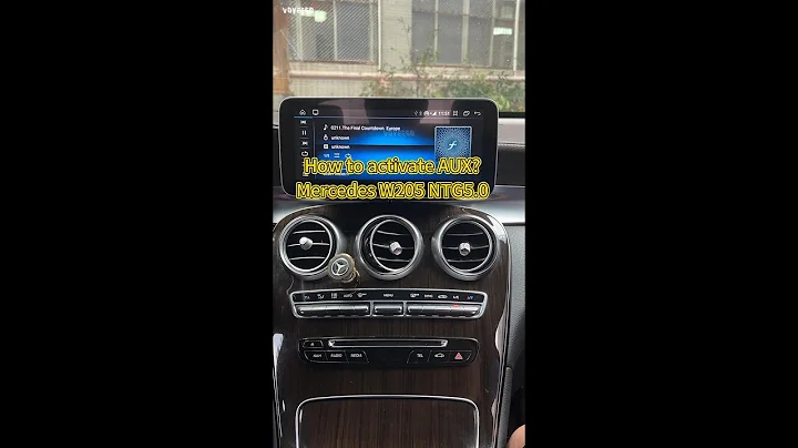 Mercedes Android Screen No Sound Setting (Turn on AUX)