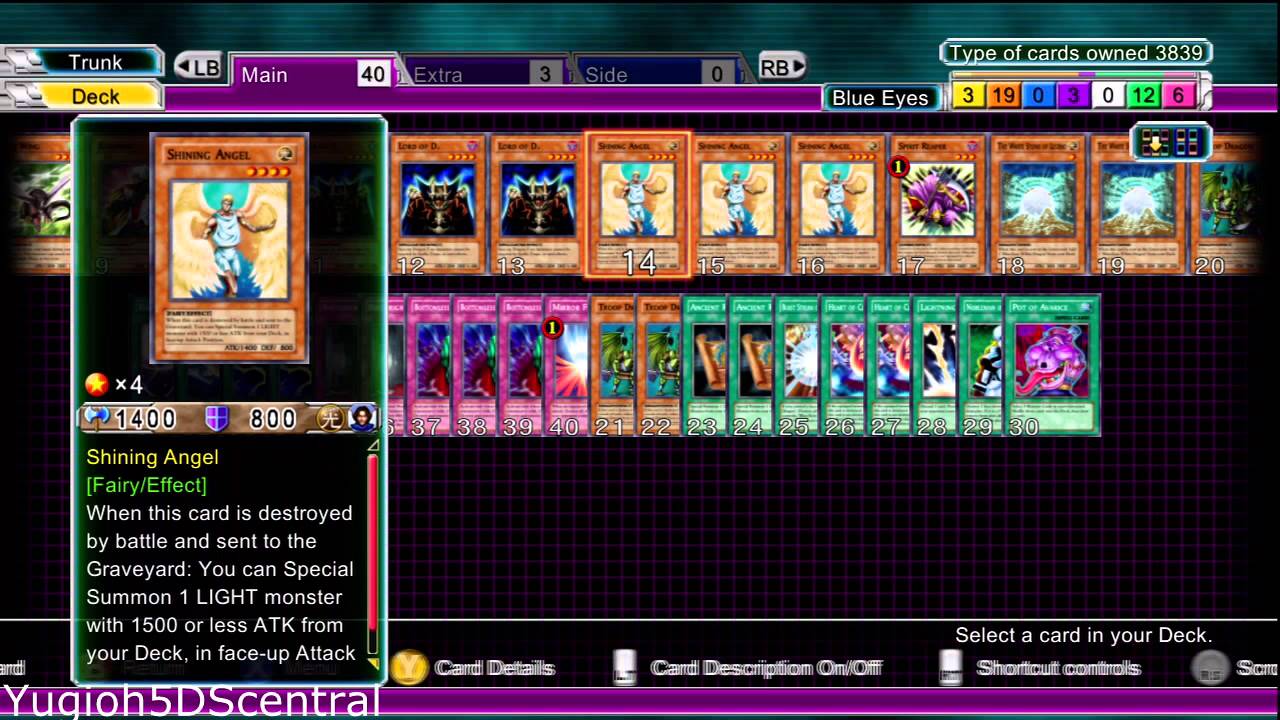 Yugioh 5ds decade duels plus Blue-eyes white dragon deck recipe