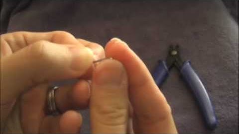 Jeweler Me - Attaching a Clamshell Bead Tip to Wires 