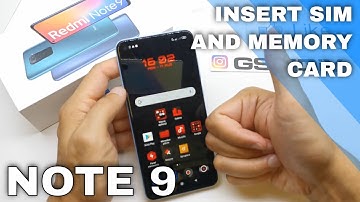 Redmi Note 9: Insert SIM and SD Card [How To]