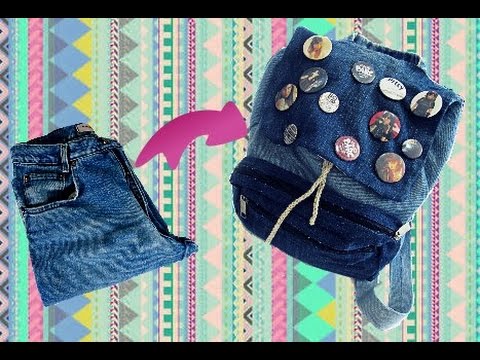 mochilas de calça jeans