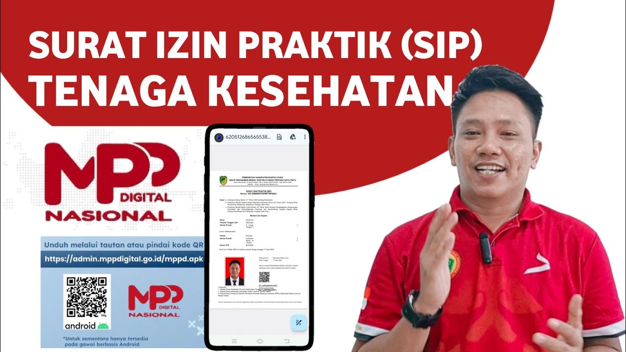 CARA MEMBUAT SURAT IZIN PRAKTIK (SIP) BAGI TENAGA KESEHATAN MENGGUNAKAN APLIKASI MPP DIGITAL