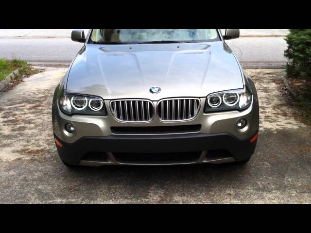 BMW X3 - R-Dash CCFL Angel Eyes - Remote On/Off - YouTube