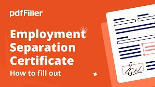 Step-By-Step Guide To Completing The Blank Employment Separation Certificate Online