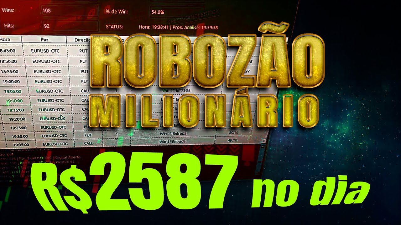 ROBOZÃO LUCRANDO R$2587 NO DIA | IQ Option – o melhor Robô Automatizador