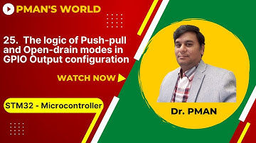 25   The logic of Push pull and Open drain modes in GPIO Output configuration