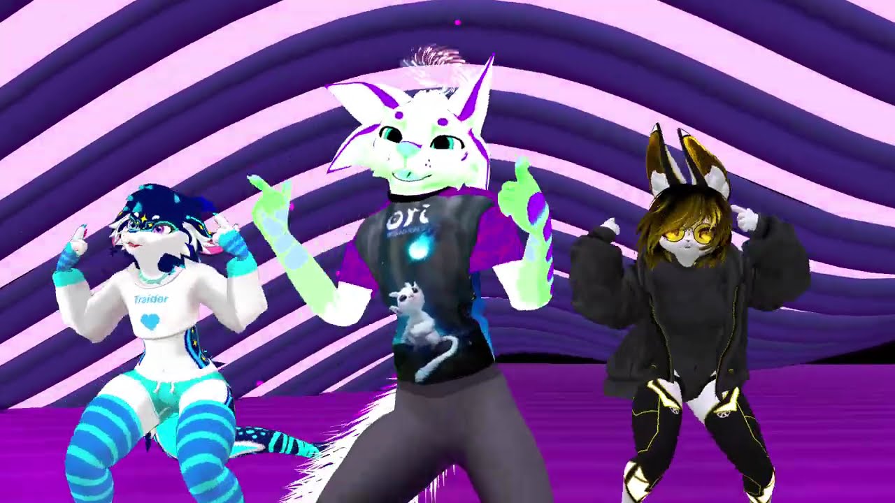 VRChat Furry dance LE SSERAFIM - Eve, Psyche & The Bluebeard’s wife