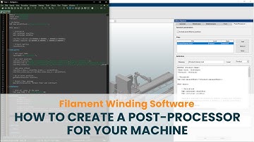 How to Easily Create a Post-Processor for your Machine | Filament Winding Software TaniqWind Pro