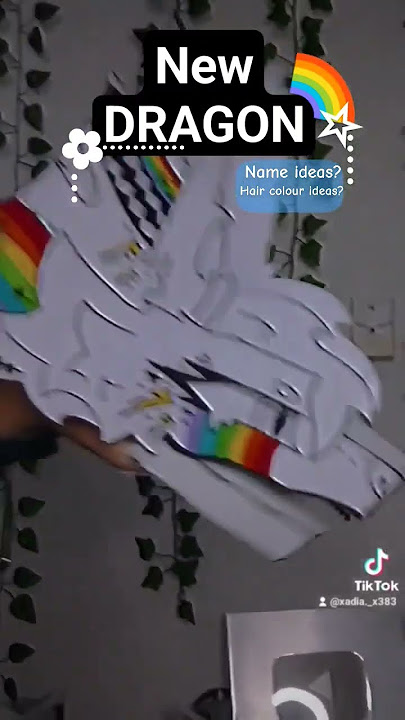 New Tik Tok acc‼️ #paperdragon #dragonpuppet #art #tiktok #rainbow