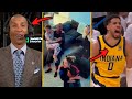 Reggie Miller &amp; His Family HYPED REACTION After Tyrese Haliburton GameWinner in Game1 Pacers-Thunder