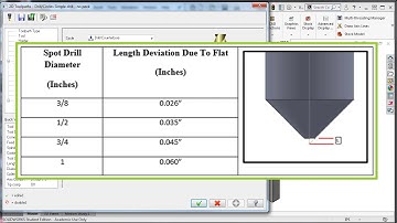 44 - Mastercam for SolidWorks - Spot Drill Linking Parameters