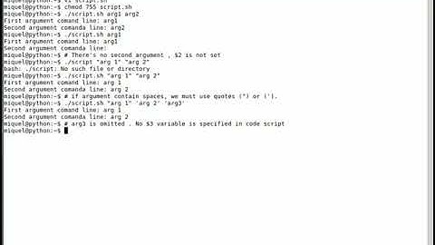 Bash script - argumentos de línea de comandos