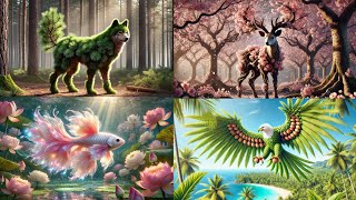 Incredible Wild Animals Fusion Created By Ai Animal Plants