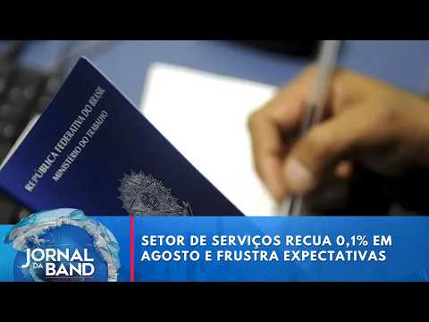 Services sector falls 0.1% in August and misses expectations | Jornal da Band