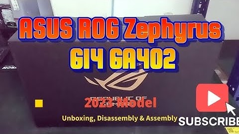 ASUS ROG Zephyrus G14 GA402 - Unboxing, Disassembly and Upgrade Options