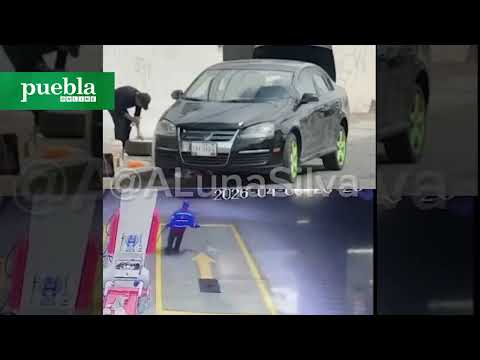 Mujer huyó de gasolinera sin pagar tras llenar tanque en Momoxpan, Puebla