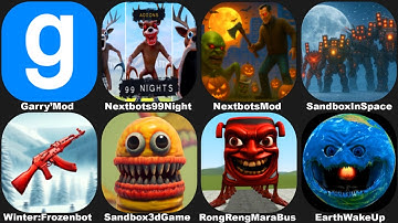 NEXTBOTS IN PLAYGROUND MOD 99 NIGHTS IN THE FOREST,SANDBOX IN SPACE HALLOWEEN 2025,WINTER FROZEN BOT