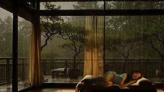 ⚡ Sleep Within 5 Minutes With Cozy Rain  and White Noise, Sound for Sleeping ALL Night