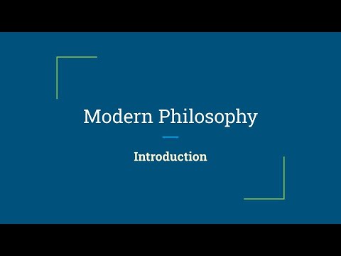 Modern Philosophy (Introduction)