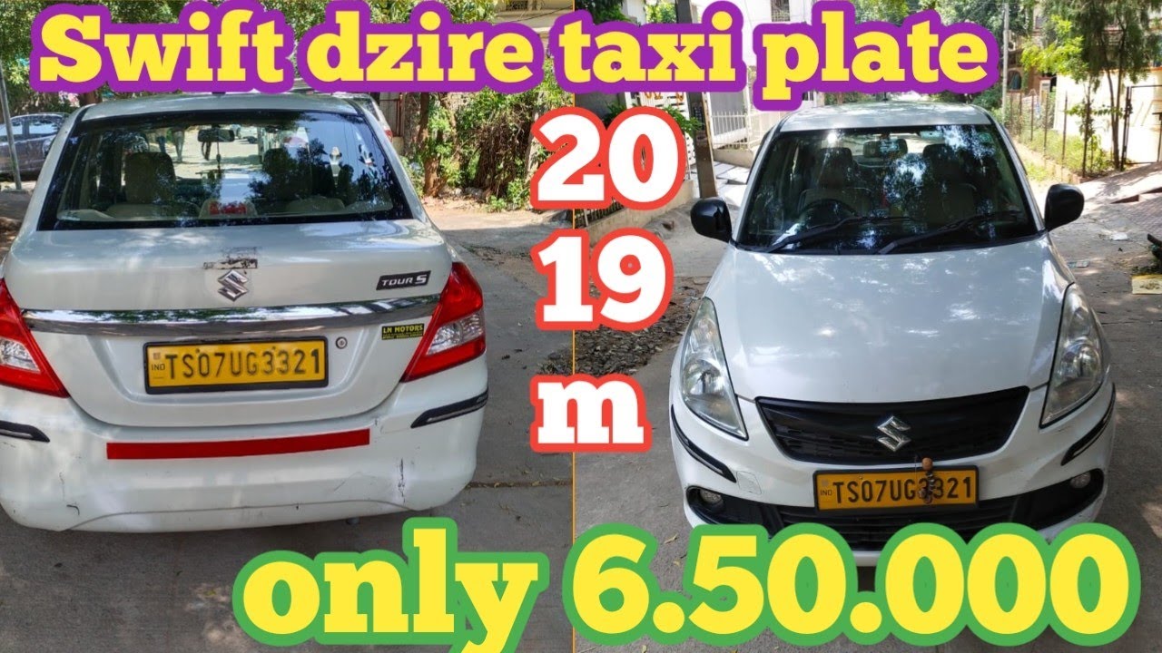 dzire tour taxi plate