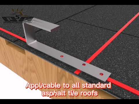 solar asphalt shingle hooks installation, SPC-IK-13