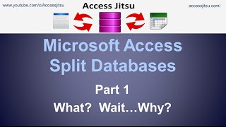 microsoft access split databases