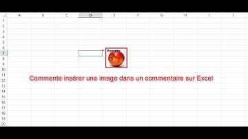 inserer une image dans un commentaire sur Excel