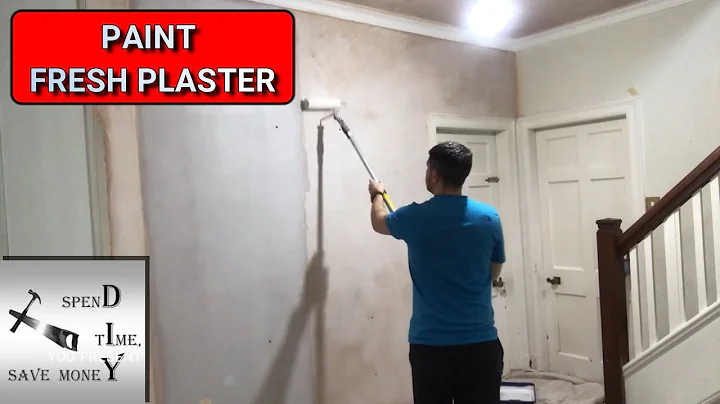 How to paint fresh plaster with a mist coat.