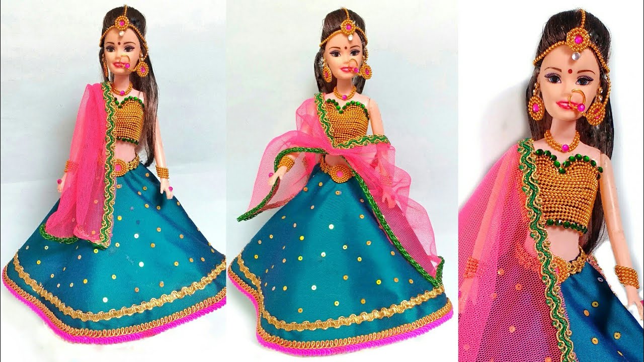 barbie doll lehenga design