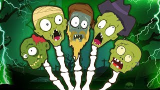 halloween zombie finger family song nursery rhymes best