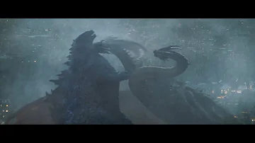 Godzilla vs Ghidorah/Mothra vs Rodan (w/less humans) I Godzilla: King of the Monsters [HD]