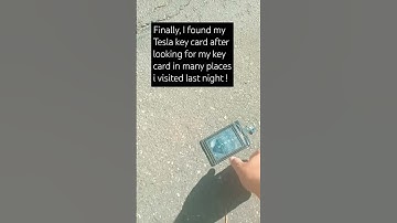#short I found my Tesla key card in front of the gym parking space  #keycard #electriccar